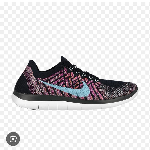 Nike Free 4.0 Flyknit Women’s Size 5.5 Obsidian Vivid Purple - Picture 2 of 9